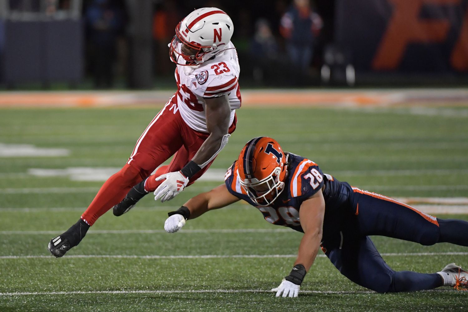 Anthony Grant 2023 Nebraska at Illinois football USATSI_21590523